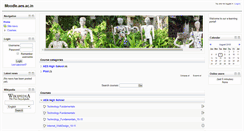 Desktop Screenshot of moodle.aes.ac.in
